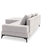 Canapé d'angle Gauche convertible avec coffre de rangement Deneb gris clair - 315x212x87 cm