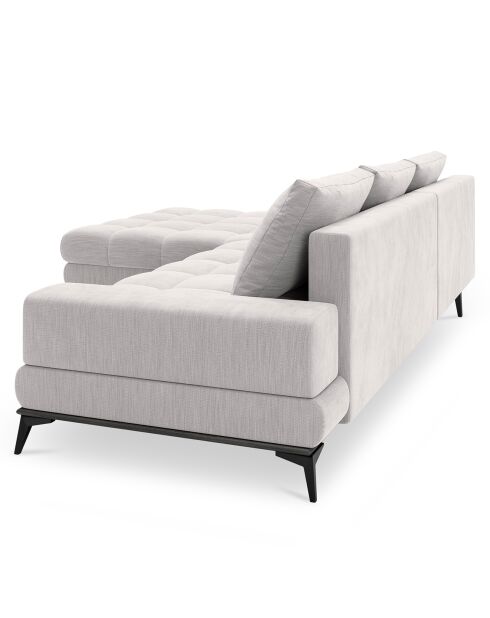 Canapé d'angle Gauche convertible avec coffre de rangement Deneb gris clair - 315x212x87 cm