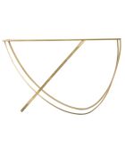 Console Ring noir/doré - 79x120x40 cm