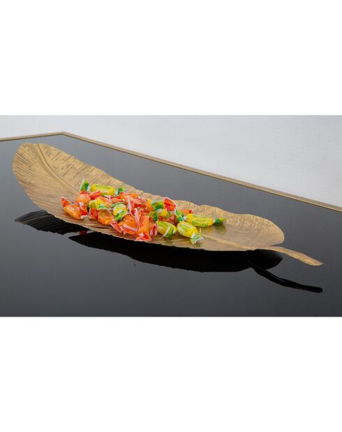 Decorazione a foglia Gold Glam - 55x18x2 cm