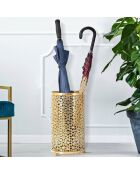 Porte-parapluie Glam doré - D.24x42 cm
