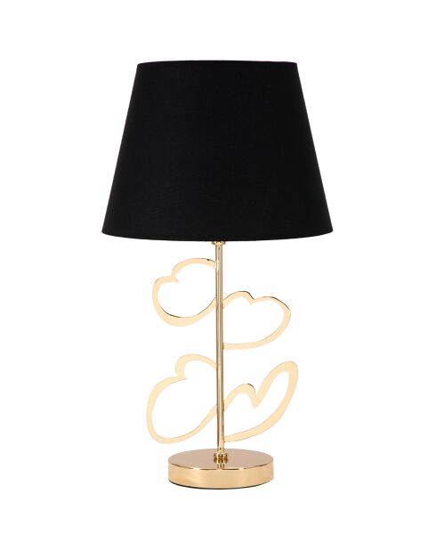 Lampe de chevet Glam noir/doré - D.30x54.5 cm
