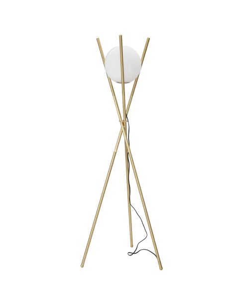 Lampadaire Glamy doré/blanc - 155x55x55 cm