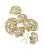 Décoration murale Iris dorée - 101x75x5.5 cm