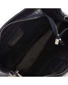 Sac à main en Cuir Alma bleu - 30x14x42 cm