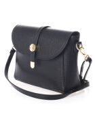 Bandolera Adore de piel negra - 25x8x19 cm