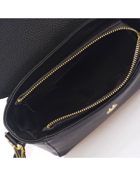 Adore Schultertasche aus schwarzem Leder - 25x8x19 cm