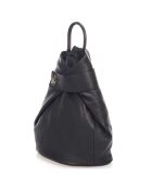 Sac à dos en Cuir Cait noir - 35x14x42 cm