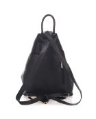 Sac à dos en Cuir Cait noir - 35x14x42 cm