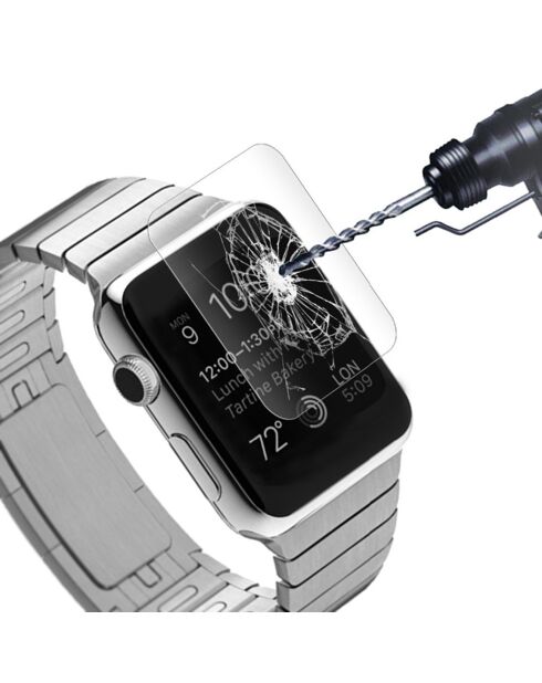 Vitre de protection en verre trempé pour Apple Watch 44 mm transparente