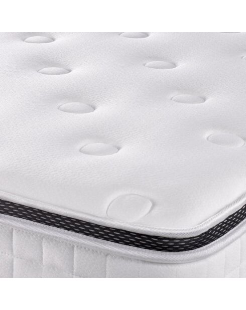 Ensemble Privilège Matelas Mémoire de forme 5 zones & Sommier noir - 140x190 cm