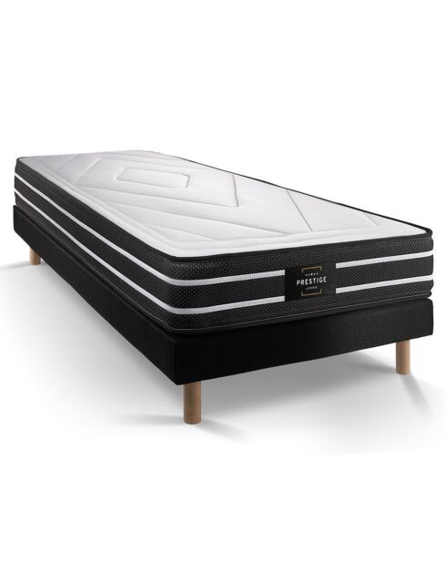 Ensemble Exclusive Matelas & Sommier noir - 90x200 cm