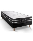 Ensemble Exclusive Matelas & Sommier noir - 90x190 cm