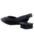 Slingback en Cuir Paula noires