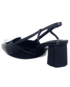 Sandales en Cuir Lili noires - Talon 5.5 cm