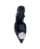 Sandales en Cuir Lili noires - Talon 5.5 cm