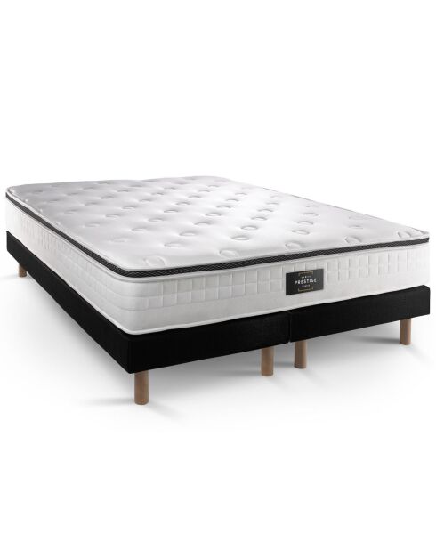 Set Privilege Memory Shape de 5 zonas y 2 somieres negros, 2 x 80 x 200 cm