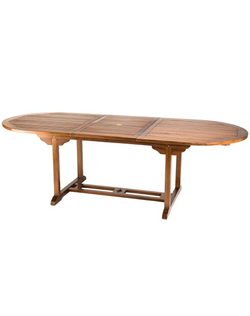 Maeva Uitschuifbare ovale tafel geolied hout - 180/240x100x75 cm