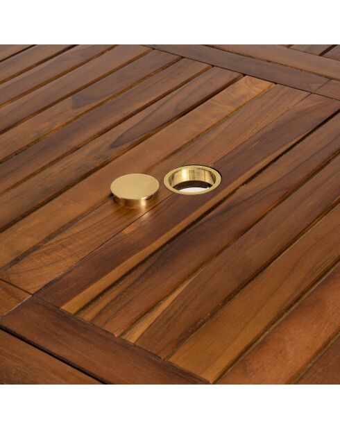 Table ovale extensible Maeva Bois Huilé - 180/240x100x75 cm