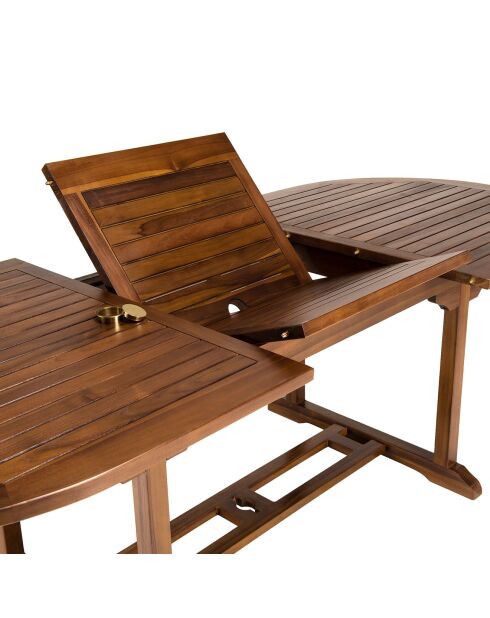Table ovale extensible Maeva Bois Huilé - 180/240x100x75 cm