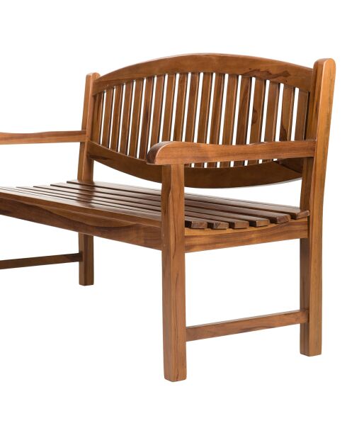 Maeva ovale bank geolied hout - 150x65x95 cm