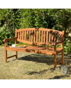 Banc ovale Maeva Bois Huilé - 150x65x95 cm