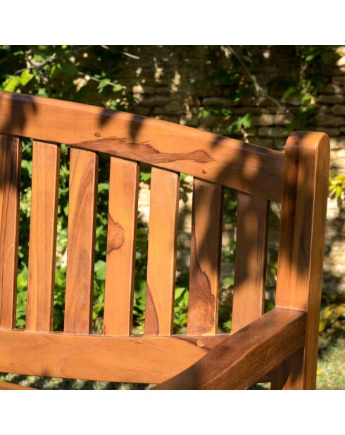 Maeva ovale bank geolied hout - 150x65x95 cm