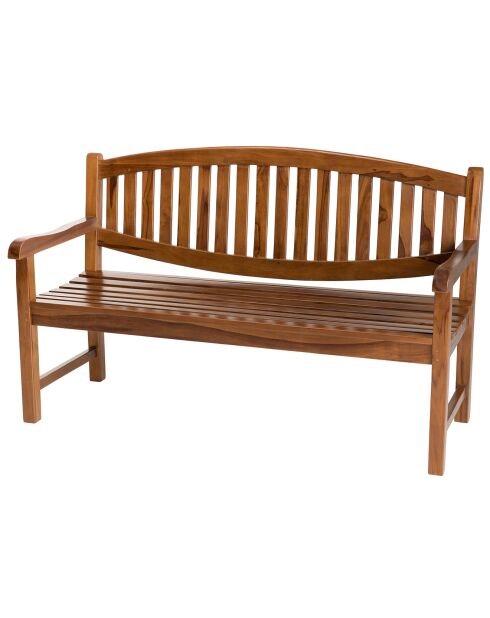 Panca ovale Maeva in legno oliato - 150x65x95 cm