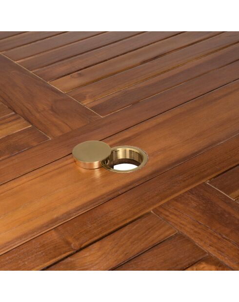 Tavolo Maeva Butterfly - Legno oliato - 120x120x75 cm