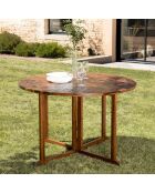 Table papillon Maeva Bois Huilé - 120x120x75 cm