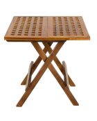 Table pique-nique carrée Maeva Bois Huilé - 50x50x50 cm