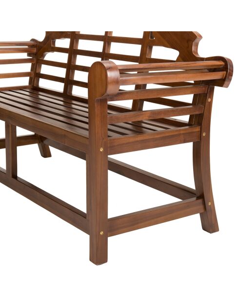 Sumatra Maeva Bank aus geöltem Holz, 166,5 x 62 x 105 cm