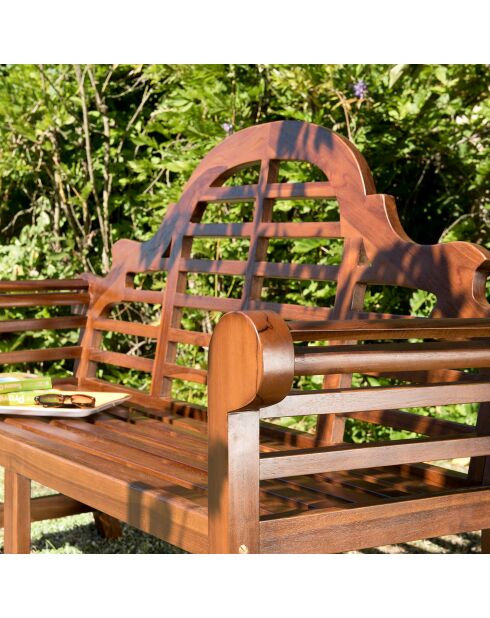 Sumatra Maeva Bank aus geöltem Holz, 166,5 x 62 x 105 cm