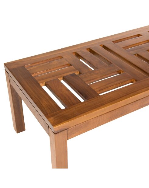 Maeva Couchtisch - Geöltes Holz - 100x50x40 cm