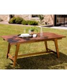 Table rectangulaire extensible Maeva Bois Huilé - 180/240x100x75 cm