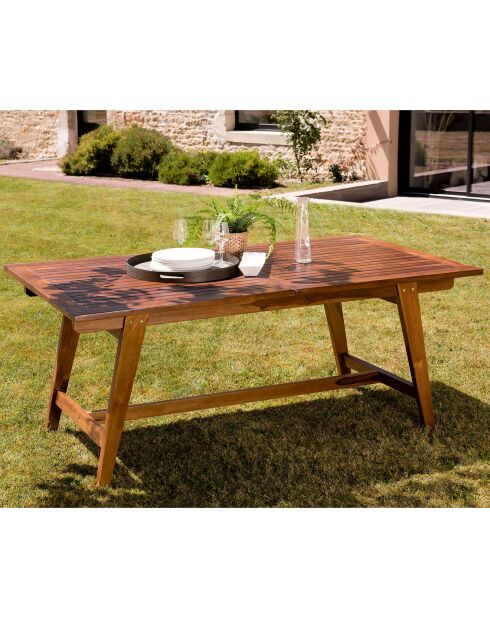 Table rectangulaire extensible Maeva Bois Huilé - 180/240x100x75 cm