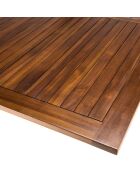 Table rectangulaire pieds croisés extensible Maeva Bois Huilé - 180/240x100x75 cm