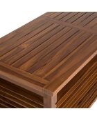 Coffre de piscine en bois de Teck huilé Maeva Bois Huilé - 200x57x65 cm