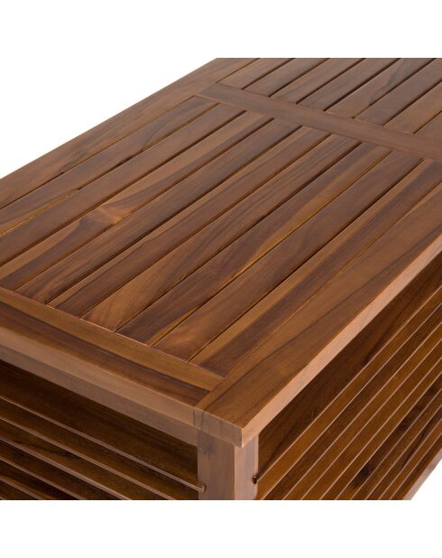 Coffre de piscine en bois de Teck huilé Maeva Bois Huilé - 200x57x65 cm