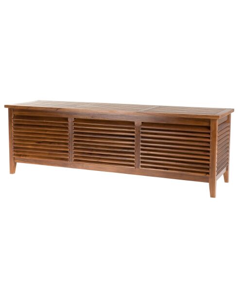 Coffre de piscine en bois de Teck huilé Maeva Bois Huilé - 200x57x65 cm