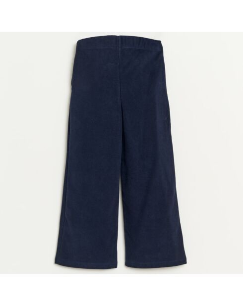 Pantalon évasé Fiona en Coton bleu marine