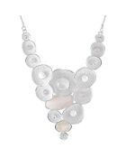 Collier plastron Erediance argenté