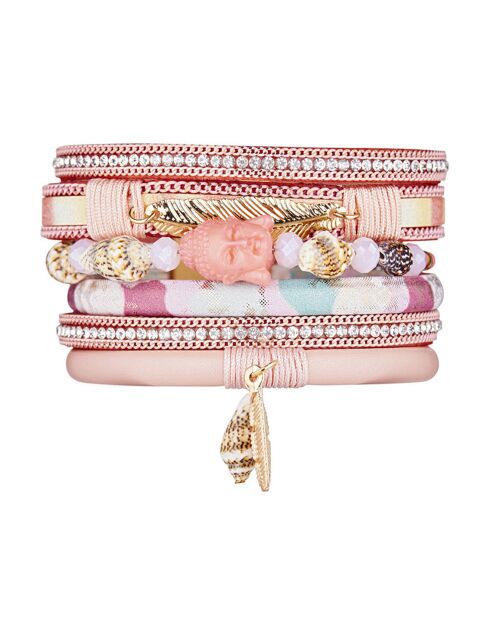 Manchette Bouddha rose