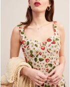Robe Angie beige/multicolore