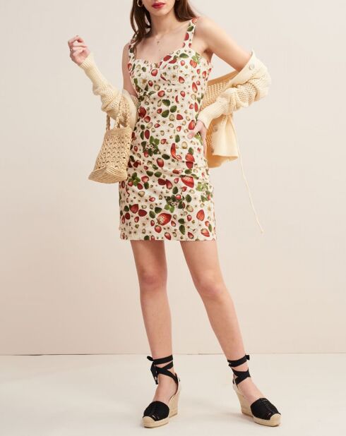 Robe Angie beige/multicolore