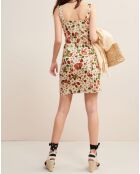 Robe Angie beige/multicolore