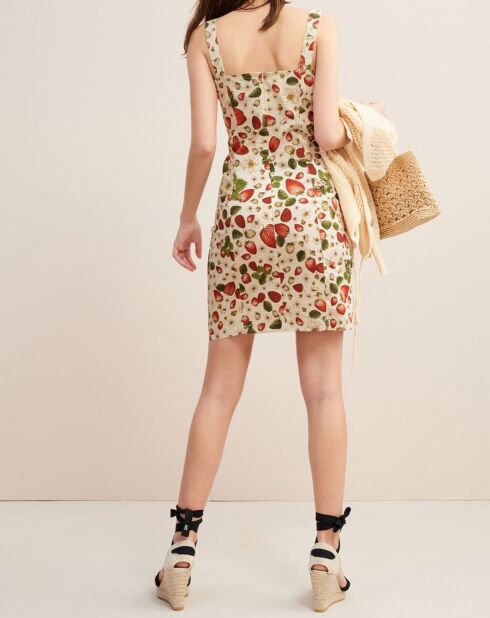 Robe Angie beige/multicolore