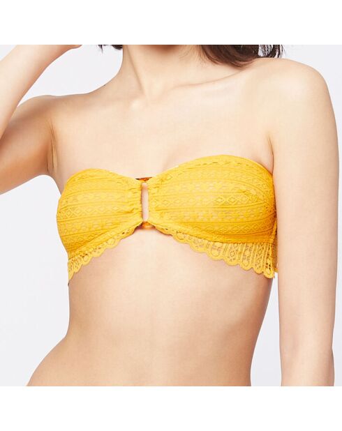 Reggiseno a fascia Break giallo sole