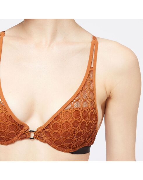Reggiseno push-up a triangolo N°3 Seventies color ocra senape