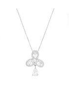 Collier Goutte en Argent rhodié & Zircone